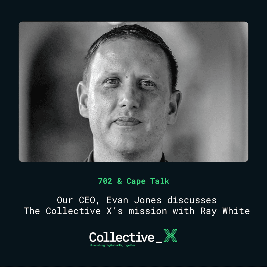 In a recent interview on Radio 702's Shapeshifters, Evan Jones, CEO of The Collective X, discussed the organisation's mission to double South Africa's output of in-demand digital jobs within the next three years.